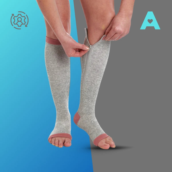 Copper Compression Zip Socks