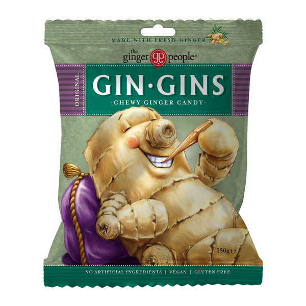 Gin Gins Chewy Ginger Sweets 150g